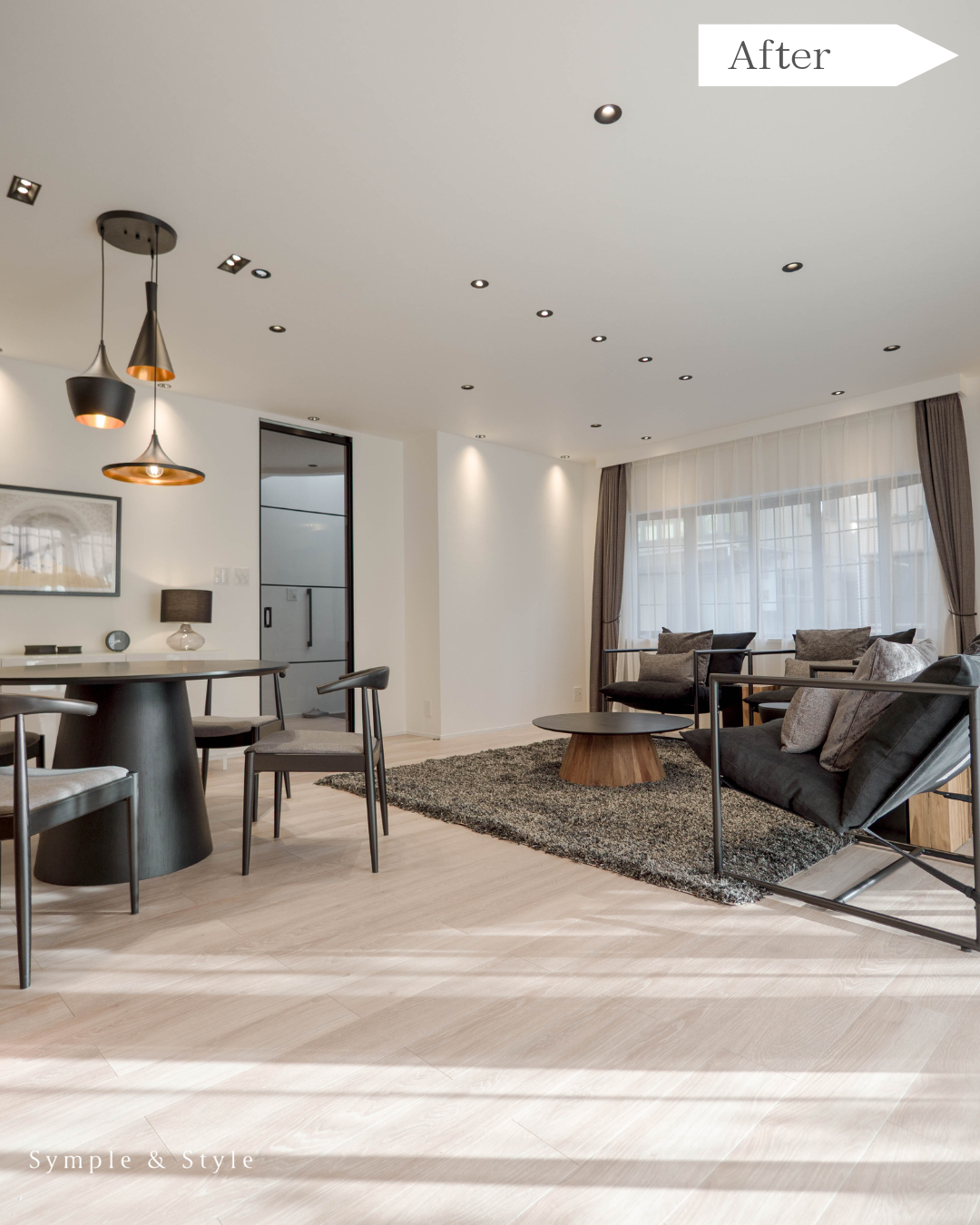 #戸建てリフォーム
#シンプルモダンリフォーム
#デザインリフォーム
#モダンリフォーム
#ガラスドア
#スモークガラスドア
#ホテルライク